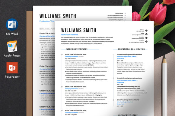 Download Free Resume Cv Template Word Apple Pages - Free resume Collection